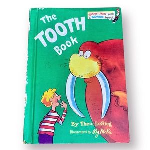 Vintage Dr. Seuss THE TOOTH BOOK Theo LeSieg 1981 Hardcover Book